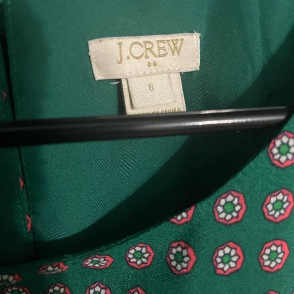 J Crew 60’s Inspired Gallery Shift Dress | Green | Size 6 - Picture 6 of 6